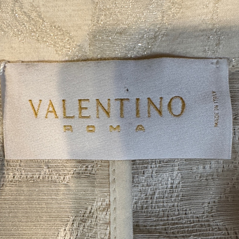 PRICE FIRM NWT Valentino Roma Beige Textured  Blazer & Skirt Set Size 40|4 - Picture 2 of 13